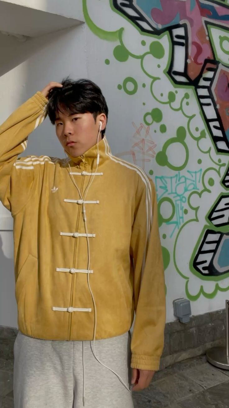 Yellow Adidas CNY Jacket - FlintEra