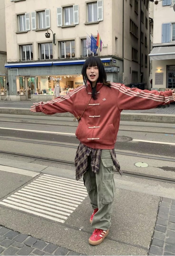 CNY-Inspired Premium Red Suede Streetwear Jacket - FlintEra