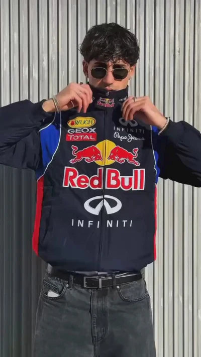 Red Bull Racing Jacket – NAVY BLUE | Ultra-Limited | HeatDrop® F1 Edition
