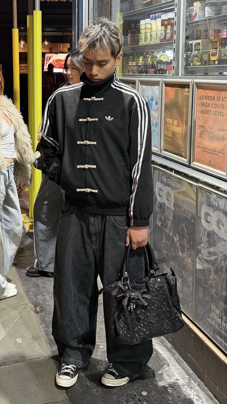 CNY-Inspired Premium Black Suede Streetwear Jacket - FlintEra