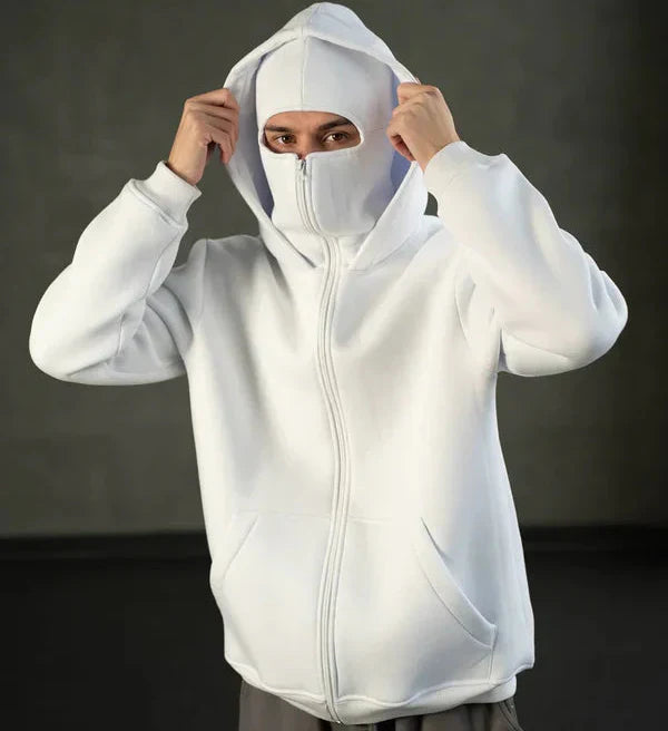 Balaclava Layered Double Ziplord Hoodie