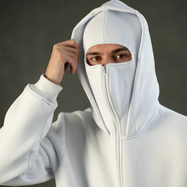 Balaclava Layered Double Ziplord Hoodie