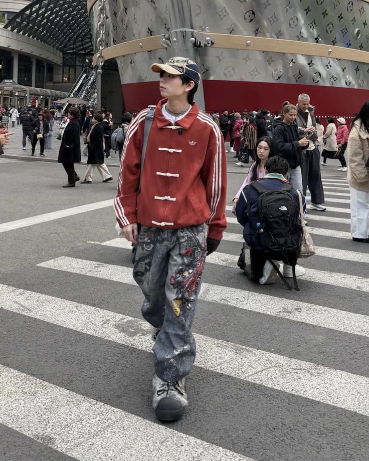 CNY-Inspired Premium Red Suede Streetwear Jacket - FlintEra