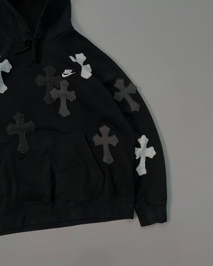 Cross Printed Hoodie - FlintEra